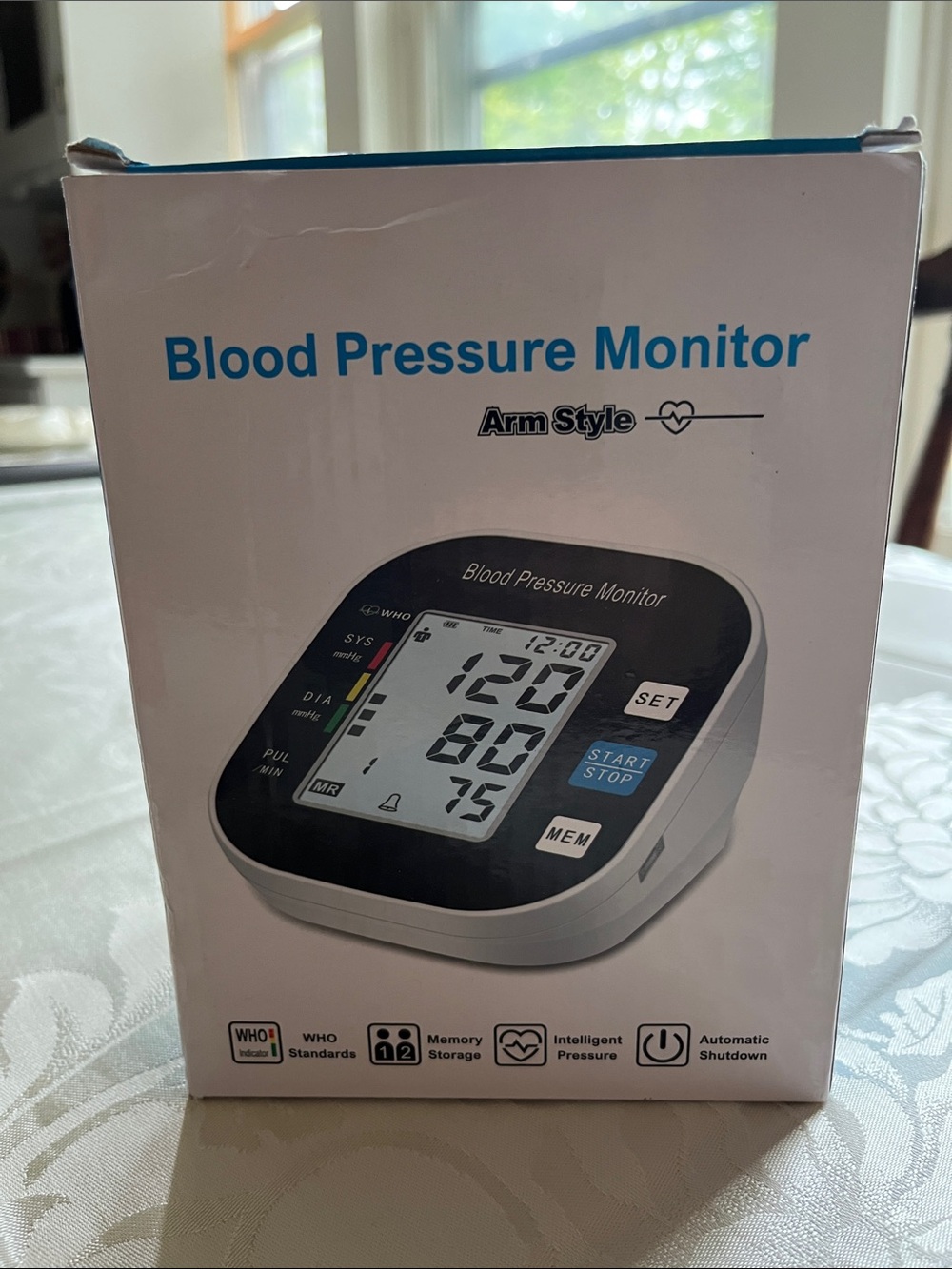 Blood Pressure Monitor - Arm Style (White/Black)